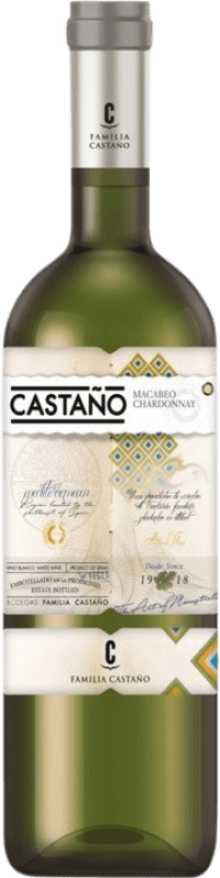 5,95 € Envoi gratuit | Vin Blanc Castaño Crianza D.O. Yecla Région de Murcie Espagne Macabeo — Macabeu, Chardonnay Bouteille 75 cl