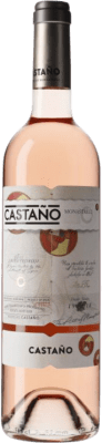 8,95 € 免费送货 | 玫瑰酒 Castaño 年轻的 D.O. Yecla 穆尔西亚地区 西班牙 Syrah, Cabernet Sauvignon, Monastrell 瓶子 75 cl