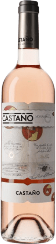 8,95 € Envío gratis | Vino rosado Castaño Joven D.O. Yecla Región de Murcia España Syrah, Cabernet Sauvignon, Monastrell Botella 75 cl