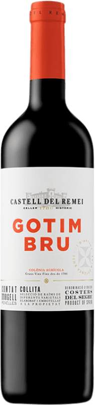 13,95 € Free Shipping | Red wine Castell del Remei Gotim Bru Young D.O. Costers del Segre Catalonia Spain Tempranillo, Merlot, Syrah, Grenache, Cabernet Sauvignon Bottle 75 cl