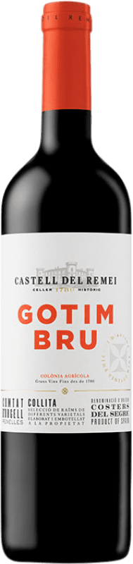 12,95 € Free Shipping | Red Wine Castell del Remei Gotim Bru Young D.O. Costers del Segre Catalonia Spain Tempranillo, Merlot, Syrah — Shiraz, Garnacha — Grenache, Cabernet Sauvignon Bottle 75 cl