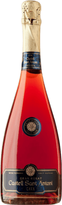 11,95 € Kostenloser Versand | Rosé Sekt Castell Sant Antoni Gran Rosat Große Reserve D.O. Cava Katalonien Spanien Spätburgunder Flasche 75 cl