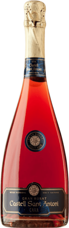 11,95 € Free Shipping | Rosé Sparkling Wine Castell Sant Antoni Gran Rosat Grand Reserve — Long Barrel-Aged D.O. Cava Catalonia Spain Pinot Noir 75 cl