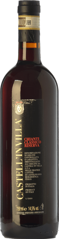 78,95 € 免费送货 | 红酒 Castell'in Villa 预订 D.O.C.G. Chianti Classico 托斯卡纳 意大利 Sangiovese 瓶子 75 cl