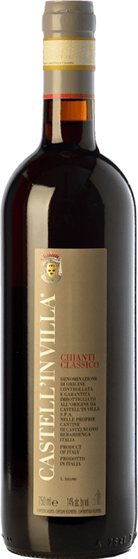 17,95 € Envio grátis | Vinho tinto Castell'in Villa D.O.C.G. Chianti Classico Tuscany Itália Sangiovese Garrafa 75 cl