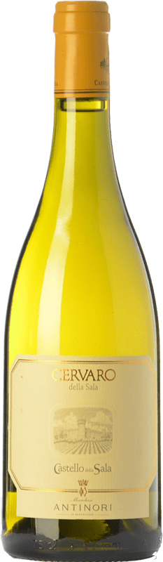 54,95 € Бесплатная доставка | Белое вино Castello della Sala Cervaro della Sala I.G.T. Umbria Umbria Италия Chardonnay, Grechetto бутылка 75 cl