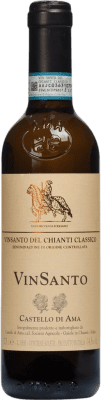 45,95 € Envío gratis | Vino Dulce Castello di Ama Classico — Clásico D.O.C. Vin Santo del Chianti Toscana Italia Malvasía, Trebbiano Media Botella 37 cl