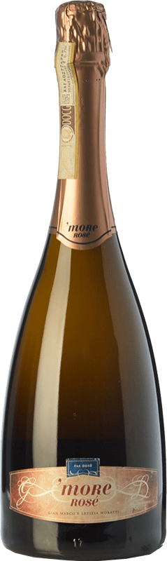 39,95 € Kostenloser Versand | Rosé Sekt Castello di Cigognola More Rosé D.O.C.G. Oltrepò Pavese Metodo Classico Lombardei Italien Spätburgunder Flasche 75 cl