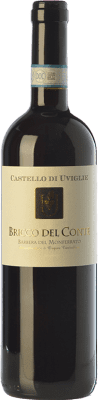 9,95 € Free Shipping | Red wine Castello di Uviglie Bricco del Conte D.O.C. Barbera del Monferrato Piemonte Italy Barbera Bottle 75 cl