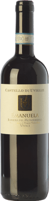 7,95 € Free Shipping | Red wine Castello di Uviglie Vivace Emanuela D.O.C. Barbera del Monferrato Piemonte Italy Barbera Bottle 75 cl