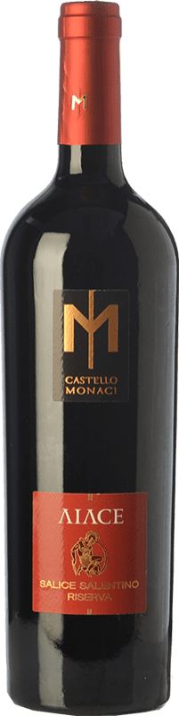 16,95 € Envío gratis | Vino Tinto Castello Monaci Aiace D.O.C. Salice Salentino Puglia Italia Malvasía, Negroamaro 75 cl