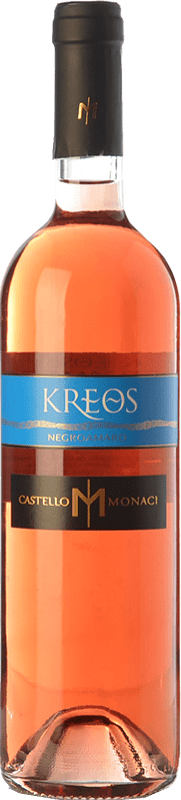 10,95 € 免费送货 | 玫瑰酒 Castello Monaci Kreos I.G.T. Salento 坎帕尼亚 意大利 Negroamaro 瓶子 75 cl