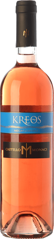 11,95 € Envio grátis | Vinho Rosé Castello Monaci Kreos I.G.T. Salento Campania Itália Negroamaro 75 cl