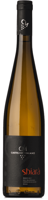 29,95 € Envío gratis | Vino Blanco Castellucci Miano Shiarà I.G.T. Terre Siciliane Sicilia Italia Catarratto Eco Ecológico Botella 75 cl