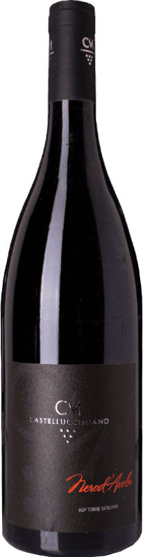 15,95 € Envío gratis | Vino Tinto Castellucci Miano I.G.T. Terre Siciliane Sicilia Italia Nero d'Avola Eco Ecológico Botella 75 cl