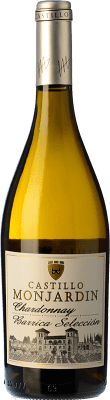 11,95 € Бесплатная доставка | Белое вино Castillo de Monjardín Barrica Selección старения D.O. Navarra Наварра Испания Chardonnay бутылка 75 cl