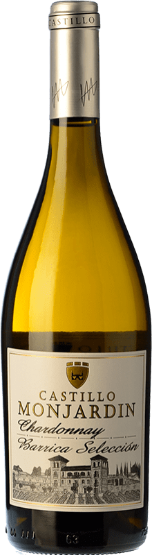 11,95 € Бесплатная доставка | Белое вино Castillo de Monjardín Barrica Selección старения D.O. Navarra Наварра Испания Chardonnay бутылка 75 cl