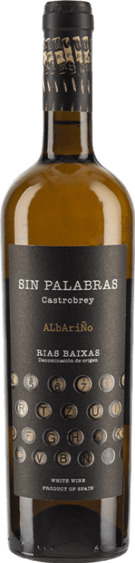 19,95 € Envío gratis | Vino blanco CastroBrey Sin Palabras D.O. Rías Baixas Galicia España Albariño Botella 75 cl