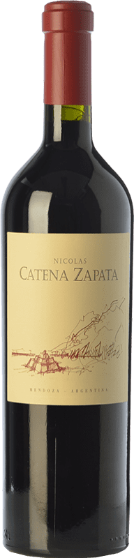 89,95 € Envío gratis | Vino tinto Catena Zapata Nicolás Reserva I.G. Mendoza Mendoza Argentina Cabernet Sauvignon, Malbec Botella 75 cl