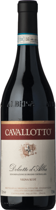 16,95 € 免费送货 | 红酒 Cavallotto Vigna Scot D.O.C.G. Dolcetto d'Alba 皮埃蒙特 意大利 Dolcetto 瓶子 75 cl