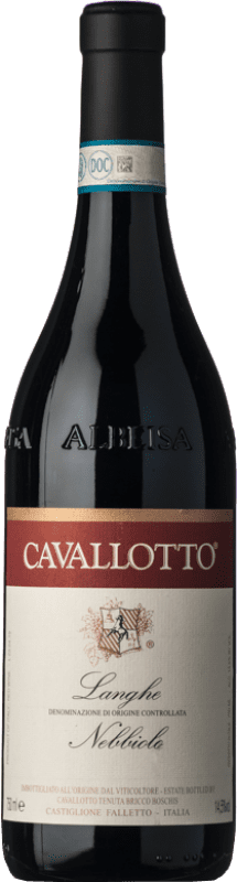 29,95 € Envío gratis | Vino tinto Cavallotto D.O.C. Langhe Piemonte Italia Nebbiolo Botella 75 cl