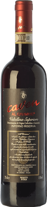 21,95 € Free Shipping | Red wine Caven Inferno Riserva Al Carmine Reserve D.O.C.G. Valtellina Superiore Lombardia Italy Nebbiolo Bottle 75 cl