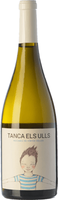 19,95 € Envio grátis | Vinho branco Cesc Tanca els Ulls Macabeu Crianza Espanha Macabeo Garrafa 75 cl