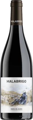 41,95 € 免费送货 | 红酒 Cepa 21 Malabrigo 预订 D.O. Ribera del Duero 卡斯蒂利亚莱昂 西班牙 Tempranillo 瓶子 75 cl