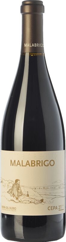 45,95 € Free Shipping | Red wine Cepa 21 Malabrigo Reserva D.O. Ribera del Duero Castilla y León Spain Tempranillo Bottle 75 cl