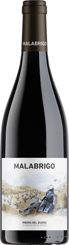 43,95 € 免费送货 | 红酒 Cepa 21 Malabrigo 预订 D.O. Ribera del Duero 卡斯蒂利亚莱昂 西班牙 Tempranillo 瓶子 75 cl