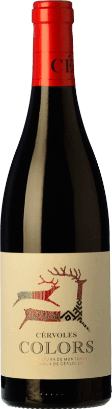 9,95 € Free Shipping | Red wine Cérvoles Colors Joven D.O. Costers del Segre Catalonia Spain Tempranillo, Merlot, Syrah, Grenache, Cabernet Sauvignon Magnum Bottle 1,5 L