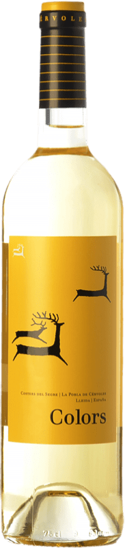 12,95 € Envio grátis | Vinho branco Cérvoles Colors Blanc D.O. Costers del Segre Catalunha Espanha Macabeo, Chardonnay Garrafa 75 cl