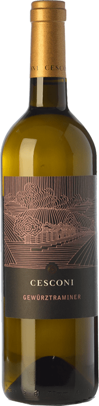 21,95 € Free Shipping | White Wine Cesconi Et. Vigneto Selection I.G.T. Vigneti delle Dolomiti Trentino Italy Gewürztraminer Eco — Organic Bottle 75 cl