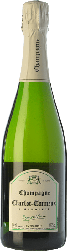 35,95 € 送料無料 | 白スパークリングワイン Charlot-Tanneux Expression A.O.C. Champagne シャンパン フランス Pinot Black, Chardonnay, Pinot Meunier ボトル 75 cl