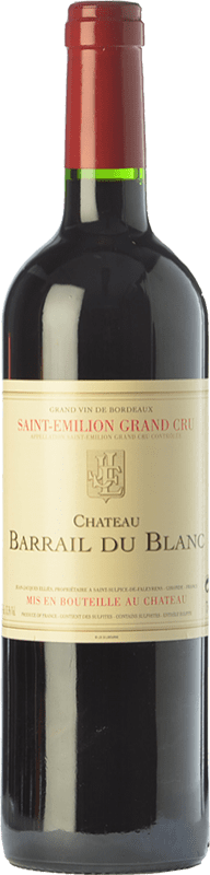 35,95 € Envoi gratuit | Vin Rouge Château Barrail du Blanc Grand Cru Crianza A.O.C. Saint-Émilion Bordeaux France Merlot, Cabernet Franc Bouteille 75 cl