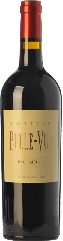 18,95 € Free Shipping | Red wine Château Belle-Vue Crianza A.O.C. Haut-Médoc Bordeaux France Merlot, Cabernet Sauvignon, Petit Verdot Bottle 75 cl