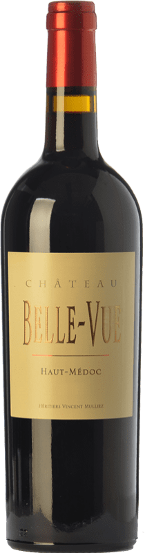 21,95 € Kostenloser Versand | Rotwein Château Belle-Vue Crianza — Kurze Fassreifung A.O.C. Haut-Médoc Bordeaux Frankreich Merlot, Cabernet Sauvignon, Petit Verdot Flasche 75 cl