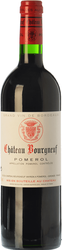 89,95 € 免费送货 | 红酒 Château Bourgneuf 预订 A.O.C. Pomerol 波尔多 法国 Merlot, Cabernet Franc 瓶子 75 cl