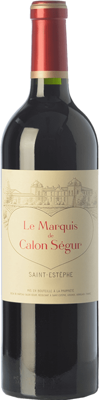 52,95 € Spedizione Gratuita | Vino rosso Château Calon Ségur Le Marquis de Calon A.O.C. Saint-Estèphe bordò Francia Merlot, Cabernet Sauvignon, Cabernet Franc, Petit Verdot Bottiglia 75 cl