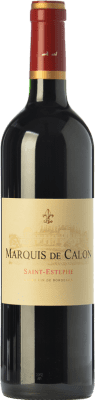 38,95 € Free Shipping | Red wine Château Calon Ségur Marquis de Calon Crianza A.O.C. Saint-Estèphe Bordeaux France Merlot, Cabernet Sauvignon, Cabernet Franc, Petit Verdot Bottle 75 cl