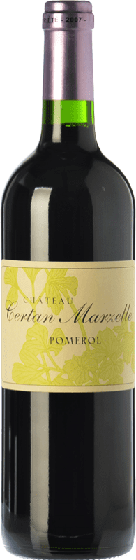 81,95 € Kostenloser Versand | Rotwein Château Certan Marzelle A.O.C. Pomerol Bordeaux Frankreich Merlot Flasche 75 cl