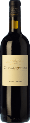 131,95 € 免费送货 | 红酒 Château Cheval Blanc Cheval des Andes 岁 I.G. Mendoza 门多萨 阿根廷 Cabernet Sauvignon, Malbec, Petit Verdot 瓶子 75 cl