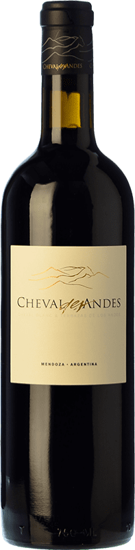 123,95 € 送料無料 | 赤ワイン Château Cheval Blanc Cheval des Andes 高齢者 I.G. Mendoza メンドーサ アルゼンチン Cabernet Sauvignon, Malbec, Petit Verdot ボトル 75 cl