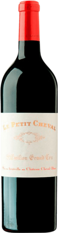 278,95 € Envío gratis | Vino tinto Château Cheval Blanc Le Petit Cheval Crianza A.O.C. Saint-Émilion Burdeos Francia Merlot, Cabernet Sauvignon Botella 75 cl