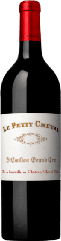 339,95 € 免费送货 | 红酒 Château Cheval Blanc Le Petit Cheval 岁 A.O.C. Saint-Émilion 波尔多 法国 Merlot, Cabernet Sauvignon 瓶子 75 cl