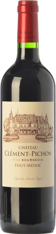 25,95 € Бесплатная доставка | Красное вино Château Clément-Pichon Crianza — Крианса A.O.C. Haut-Médoc Бордо Франция Merlot — Мерло, Cabernet Sauvignon — Каберне Совиньон, Cabernet Franc — Каберне Фран 75 cl