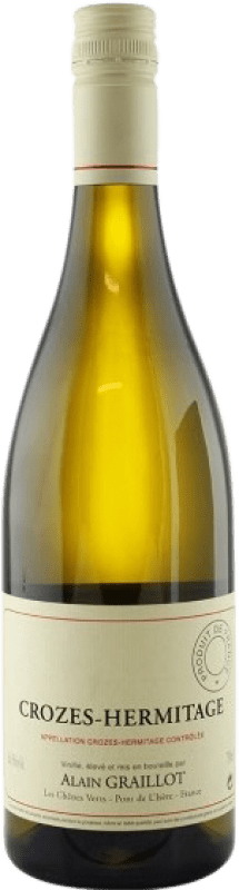 51,95 € Бесплатная доставка | Белое вино Alain Graillot Blanc A.O.C. Crozes-Hermitage Рона Франция Roussanne, Marsanne бутылка 75 cl