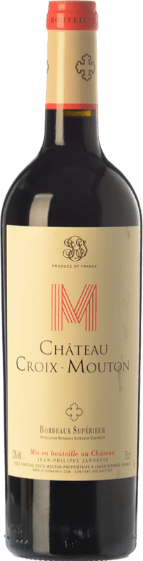 12,95 € Free Shipping | Red wine Château Croix-Mouton Aged A.O.C. Bordeaux Supérieur Bordeaux France Merlot, Cabernet Franc, Petit Verdot Bottle 75 cl