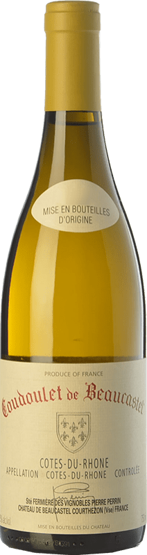 43,95 € Spedizione Gratuita | Vino bianco Famille Perrin Coudoulet de Beaucastel Blanc A.O.C. Côtes du Rhône Rhône Francia Viognier, Marsanne, Bourboulenc, Clairette Blanche Bottiglia 75 cl
