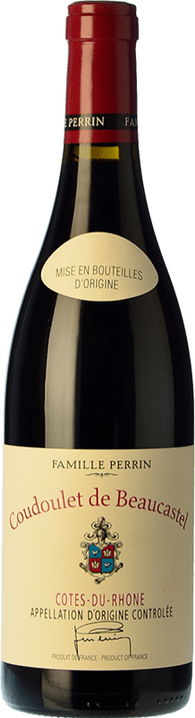 33,95 € Envío gratis | Vino tinto Château Beaucastel Coudoulet Rouge Joven A.O.C. Côtes du Rhône Rhône Francia Syrah, Garnacha, Mourvèdre, Cinsault Botella 75 cl